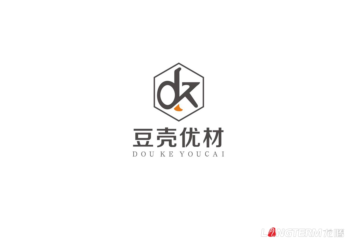 中通節能建材公司豆殼優材簡約LOGO商標設計