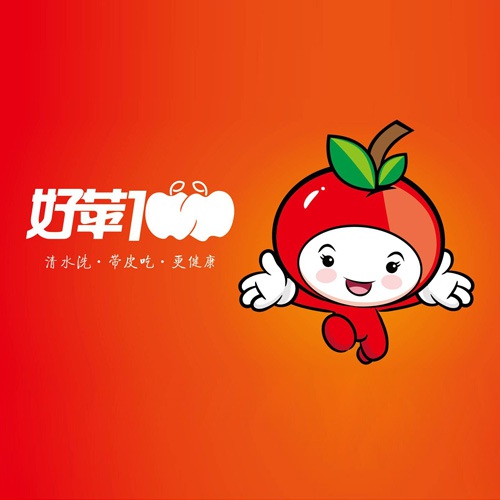 VI設計-“好蘋壹佰”品牌卡通吉祥物設計_水果可愛卡通吉祥物設計方案_蘋果動漫卡通形象設計