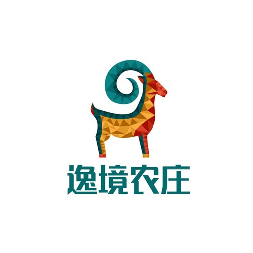 VI設計-逸境農莊LOGO設計|山羊飼養主題農場景觀設計|氛圍設計導視圖雕刻形象墻藝術設計