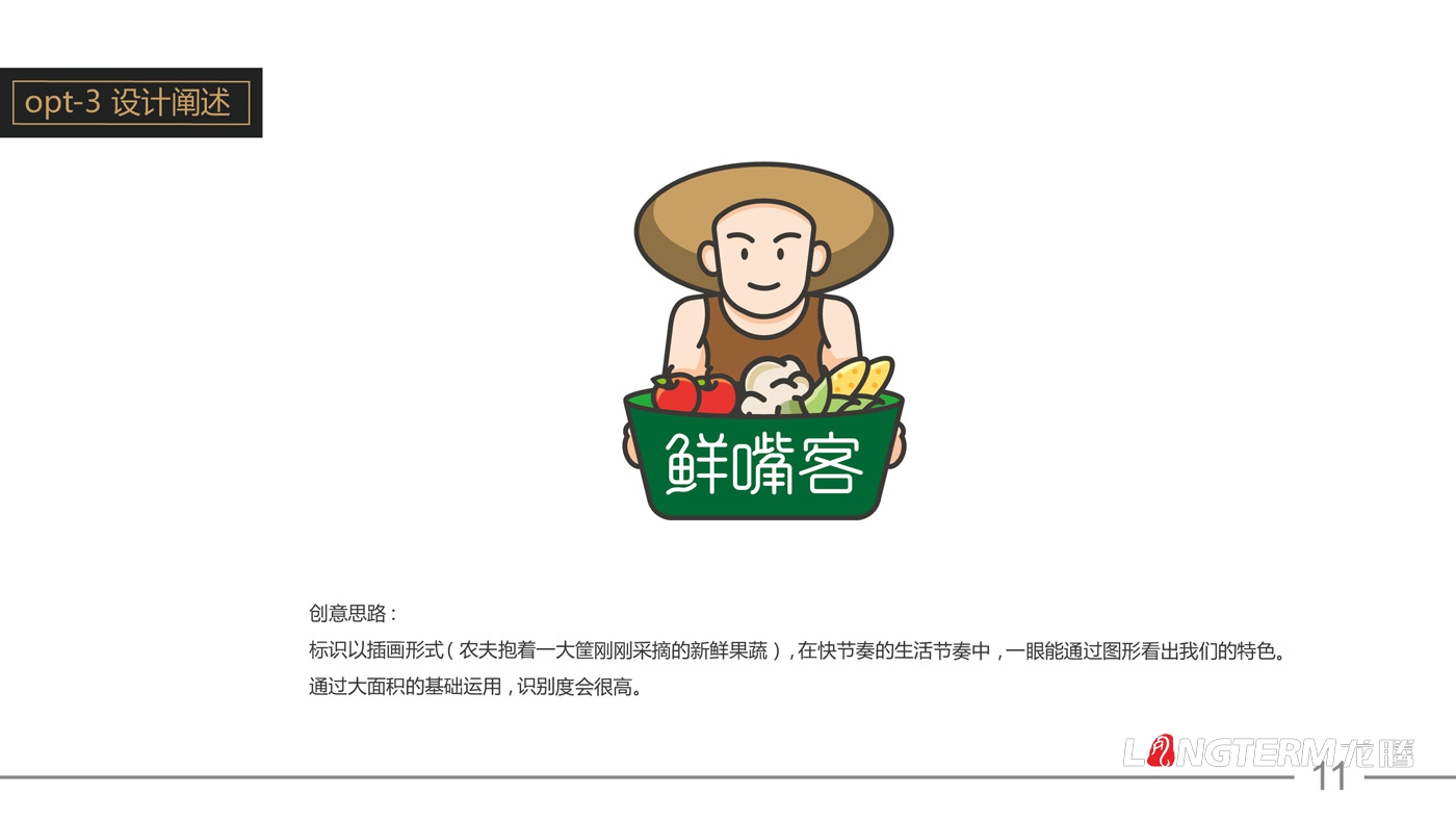 鮮嘴客品牌標志設計_農業食品公司品牌LOGO形象設計公司