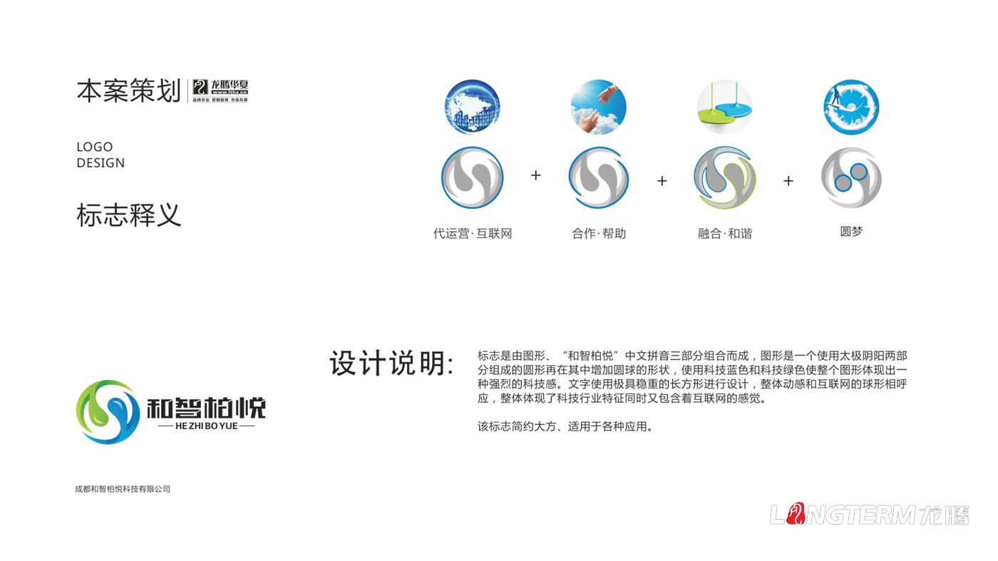 成都和智柏悅科技有限公司LOGO設計_四川科技企業品牌形象VI視覺設計