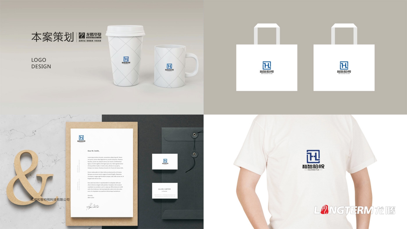 成都和智柏悅科技有限公司LOGO設計_四川科技企業品牌形象VI視覺設計