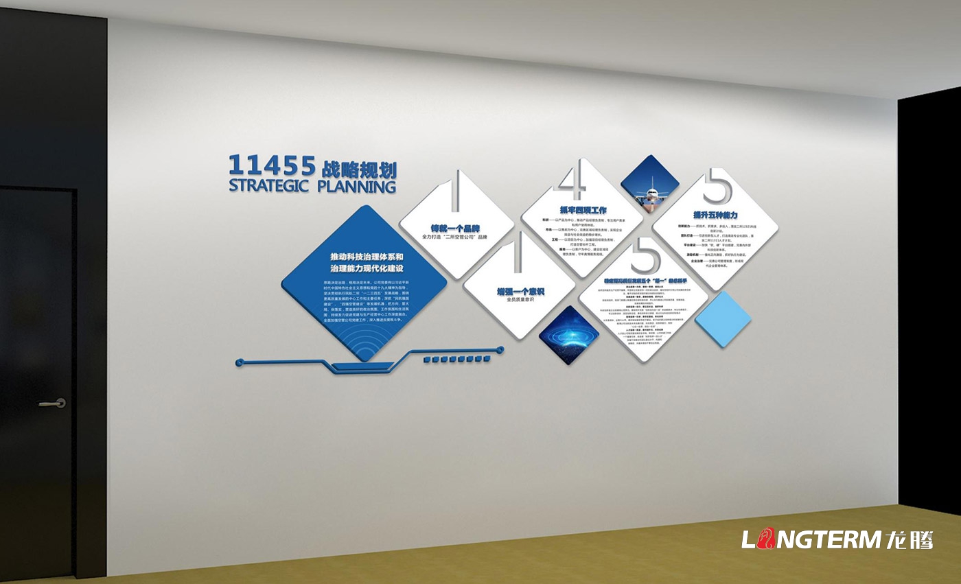 成都民航空管科技發展公司文化墻設計、制作及安裝